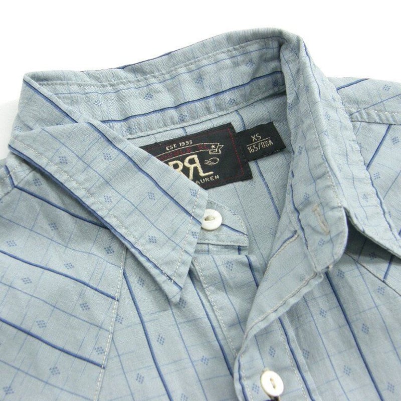 RRL / ダブルアールエル 長袖 シャツ ヴィンテージ加工 コットン 