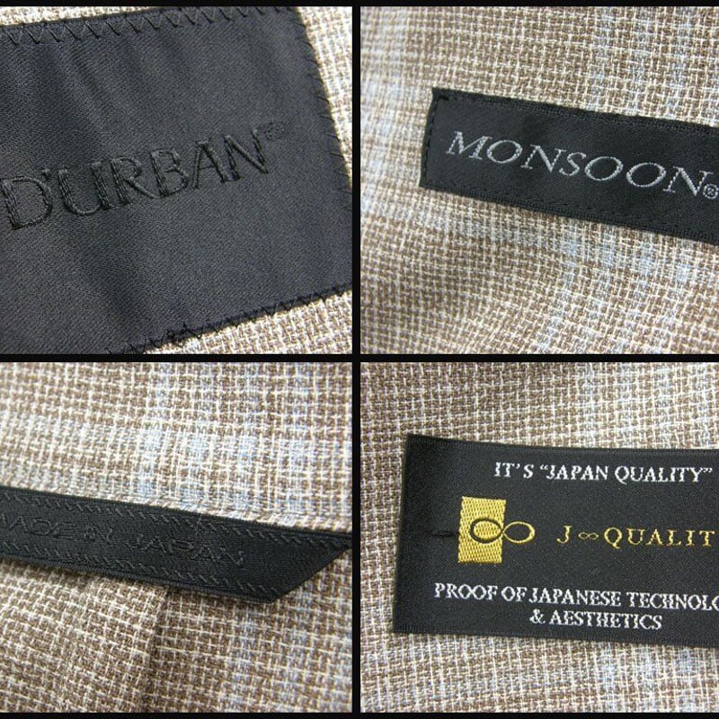 D'URBAN / ダーバン MONSOON モンスーン ジャケット 日本製 J∞QUALIT...