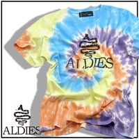 ALDIES ／ アールディーズ　スネーク タイダイ Tシャツ オレンジ イエロー パープル ブルー ｜ オールシーズン