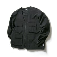 Coleman × CORDURA ／ コールマン × コーデュラ　強ストレッチ ジャケット 大容量 マルチポケット 防水 耐久 通気 アウター ブラック ｜ 春 秋冬 雨の日