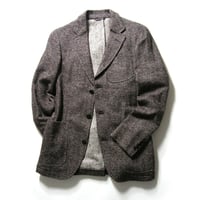 Ermenegildo Zegna ／ エルメネジルド ゼニア　ヘリンボーン ツイード ジャケット スイス製 エルボーパッチ ｜ 秋冬　（No.272134）