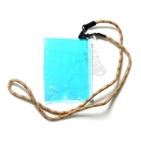 FOLK ROPE ／ フォークロープ　極太ストラップ ＋ クリアポーチ 日本製 ブルー ｜ オールシーズン　（No.344456）