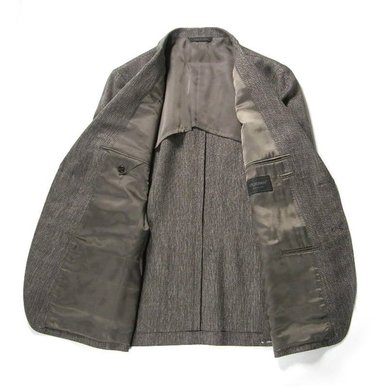 ダーバン/ヘリンボーン2Bジャケット×スラックス/日本製/セットアップ/ルク混 D'URBAN ／ ダーバン 麻混 ヘリンボーン ジャケット 日本製 レナウン
