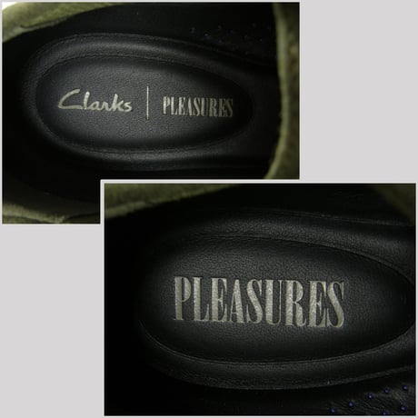 Clarks × PLEASURES ／ クラークス × プレジャーズ　Torhill DRGNLo トーヒルドラゴンロー  スエードレザーシューズ オリーブ ｜ オールシーズン　（No.370826