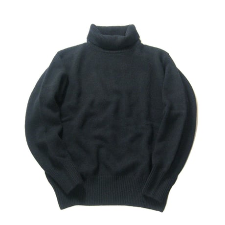 Rencontrant × SHIPS ／ レンコントラント × シップス　カシミヤ タートルネックニット 日本製 ブラック ｜ 秋冬　（No.360385）