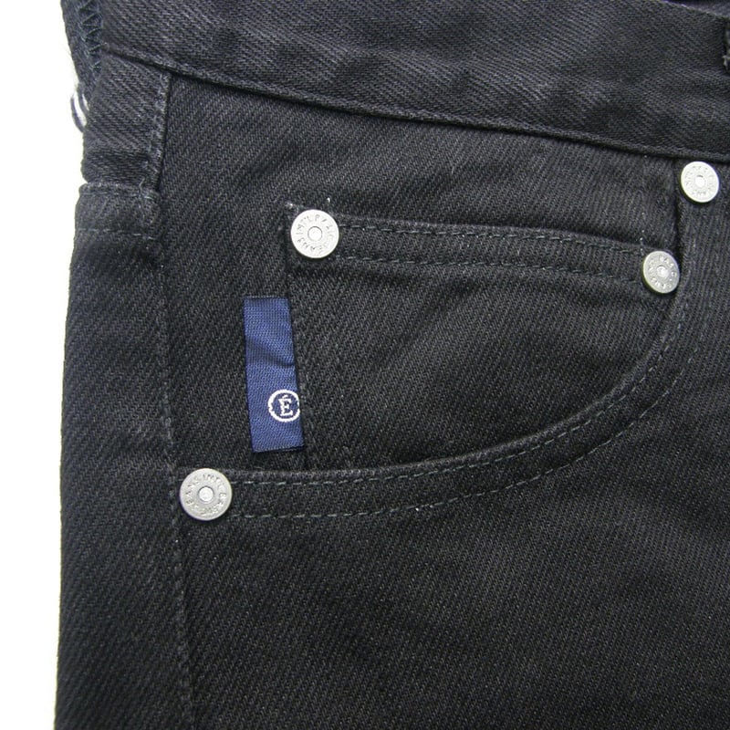 EDIFICE / エディフィス ブラックデニム パンツ 日本製 セルビッチ  