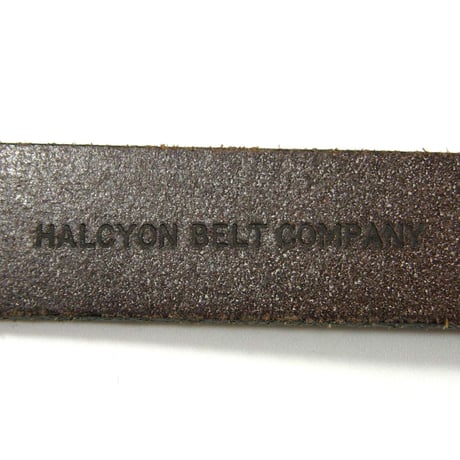 HALCYON BELT COMPANY ／ ハルシオンベルトカンパニー　ベルト 英国製 サドルレザー バーミンガム スターリングシルバー STERLING SILVER 925 ｜ オールシーズン