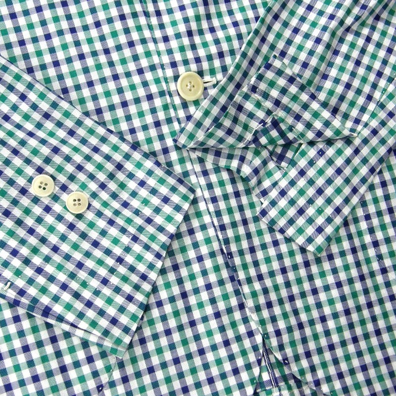 G.INGLESE ハンド多用 コットン シャツジャケット チェック イタリア製 G.Inglese ／ ジ・イングレーゼ 軽量 アンコンジャケット イタリア製