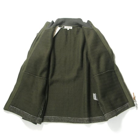 Paul Stuart ／ ポールスチュアート　ドライバーズニット 日本製 フルジップ ニット アウター ブルゾン カーキ 三陽商会 SANYO ｜ 春 秋冬　（No.332202）