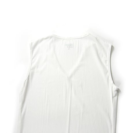 BEAMS GOLF × FREEZE TECH ／ ビームスゴルフ × フリーズテック　氷撃インナー 冷感 インナーシャツ 日本製 Vネック ノースリーブ 抗菌防臭 ホワイト ｜ オールシーズン