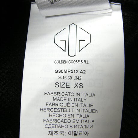 GOLDEN GOOSE DELUXE BRAND ／ ゴールデングース　ウール ニット イタリア製 セーター ゼブラ ブラック ブラウン ｜ 秋冬　（No.301284）