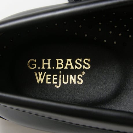 G.H.BASS ／ ジーエイチバス　LARSON MOC PENNY ペニーローファー WEEJUNS BLACK & WHITE ローファー シューズ バイカラー ｜ オールシーズン　360175