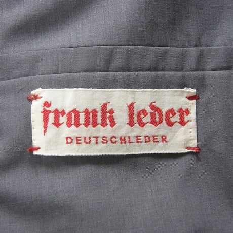 FRANK LEDER ／ フランクリーダー　ジャーマンレザー カバーオールジャケット ドイツ製 ライトウェイト DEUTSCHLEDER カバーオール アウター ｜ 秋冬　（No.370143）