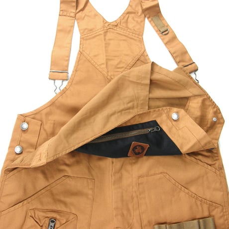 grn outdoor × Teflon EcoElite ／ ジーアールエヌ アウトドア　難燃 撥水 オーバーオール 解決! トイレ問題 ｜ オールシーズン　（No.353971）