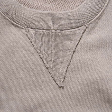 FITFOR × Polygiene ViralOff ／ フィットフォー × ポリジン バイラルオフ　抗菌防臭 Vガゼット スウェット プルオーバー トレーナー グレージュ ｜ 371056