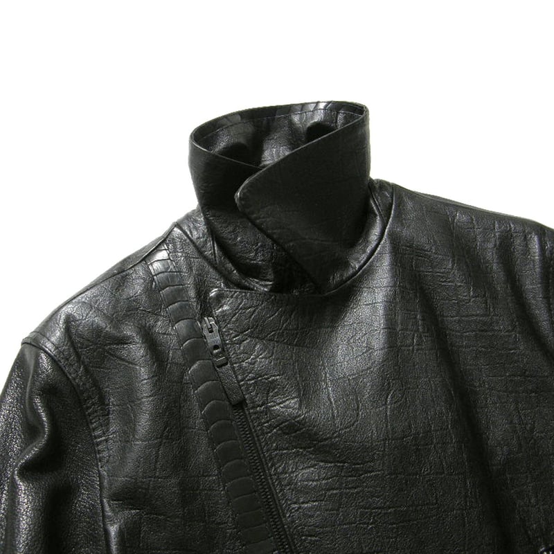 BALENCIAGA ／ バレンシアガ オーストリッチ やぎ革 牛革 ライダース