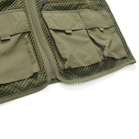 GRAMICCI ／ グラミチ　フィッシングベスト GONE FISHING VEST メッシュベスト グリーン ｜ オールシーズン