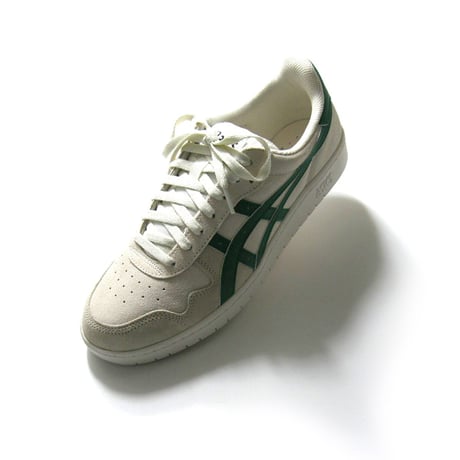 ASICS ／ アシックス　SKATEBOARDING JAPAN PRO レザー スニーカー オフホワイト グリーン ｜ オールシーズン