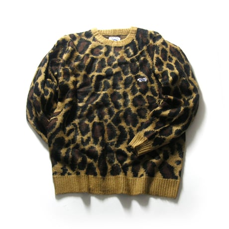 THE FOX COLLECTION by PENNEY'S ／ ザフォックス コレクション バイ ペニーズ　レオパード シャギー ニット クルーネック セーター PENNEYS ｜ 秋冬