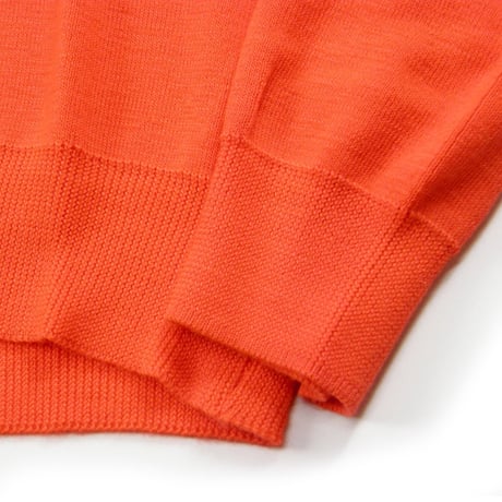 artens ／ アーテンス　ウール Vネック ニット 日本製 WOOL PIECE DYE KYO オレンジ ｜ 秋冬　（No.351806）