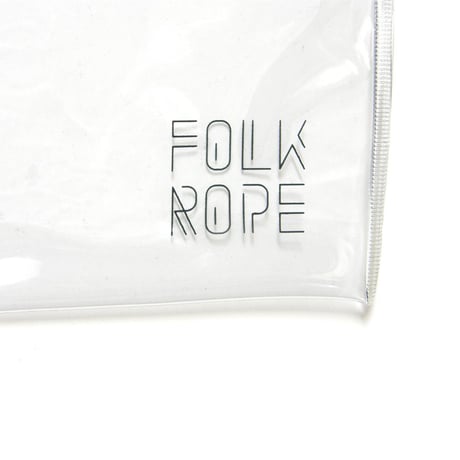 FOLK ROPE ／ フォークロープ　極太ストラップ ＋ クリアポーチ 日本製 ブルー ｜ オールシーズン　（No.344465）