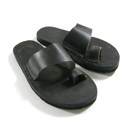 SEDONA SANDAL × HORWEEN ／ セドナサンダル × ホーウィン　クロムエクセル レザー サンダル アメリカ製 LAGUNA Birk Sole ブラック ｜ 春夏