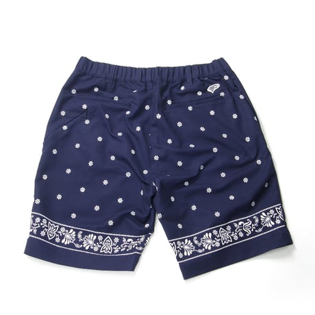 BEAMS GOLF ORANGE LABEL ／ ビームスゴルフ オレンジレーベル　バンダナ柄 ショートパンツ ハーフパンツ ショーツ ネイビー ｜ 春夏　（No.353278）