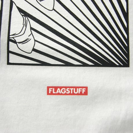 F-LAGSTUF-F × ドラゴンボール × BEAMS ／ フラグスタフ × DRAGON BALL × ビームス　ベジータ ロンT 両面プリント サイヤ人ホワイト ｜ オールシーズン