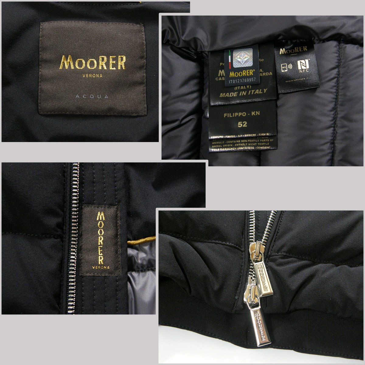 MOORER 23SS ジャケット マルチカラー Made In Italy MooRER / ムーレー ダウンジャケット イタリア製 Aquaシリーズ