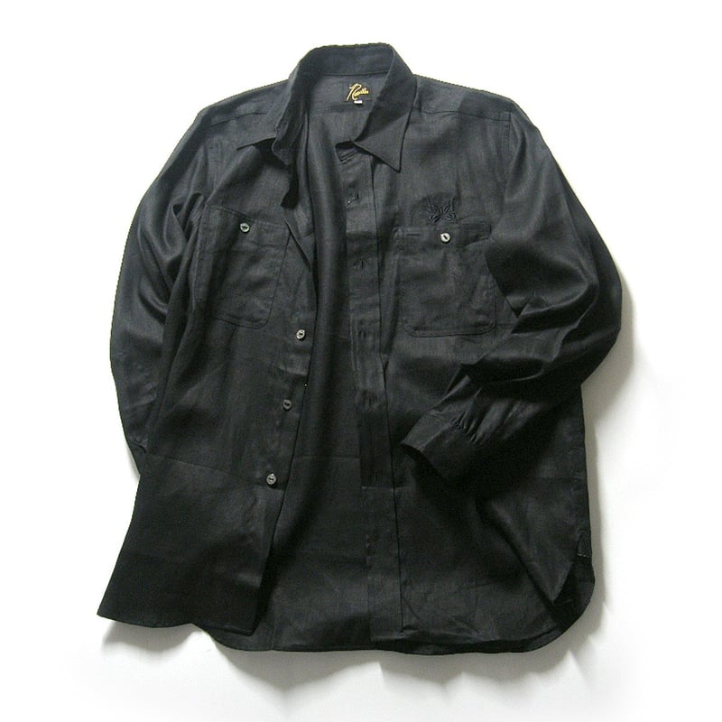 NEEDLES ／ ニードルズ リネン ワークシャツ 日本製 長袖シャツ
