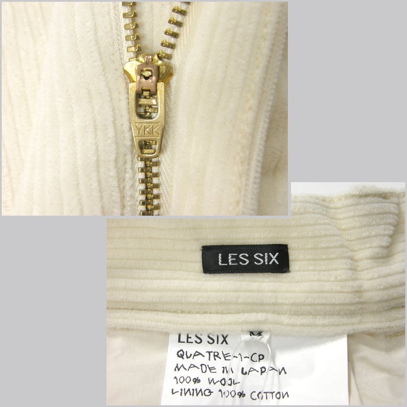 LES SIX / レシス ウール コーデュロイパンツ 日本製 quatre-1 LES SIX / レシス ウール コーデュロイパンツ 日本製 quatre-1