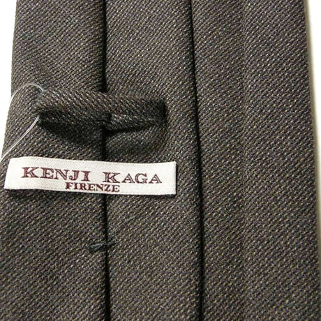 Kenji Kaga ／ ケンジカガ　手刺繡 エンブロイダリーレース カットワーク ネクタイ イタリア製 SEVEN FOLD セブンフォールド ｜ オールシーズン　（No.370972）