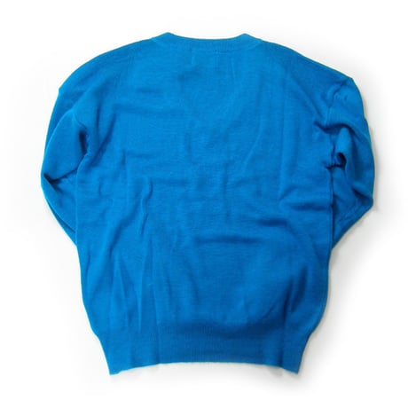 artens ／ アーテンス　ウール Vネック ニット 日本製 WOOL PIECE DYE KYO 青 ブルー ｜ 秋冬　（No.351807）