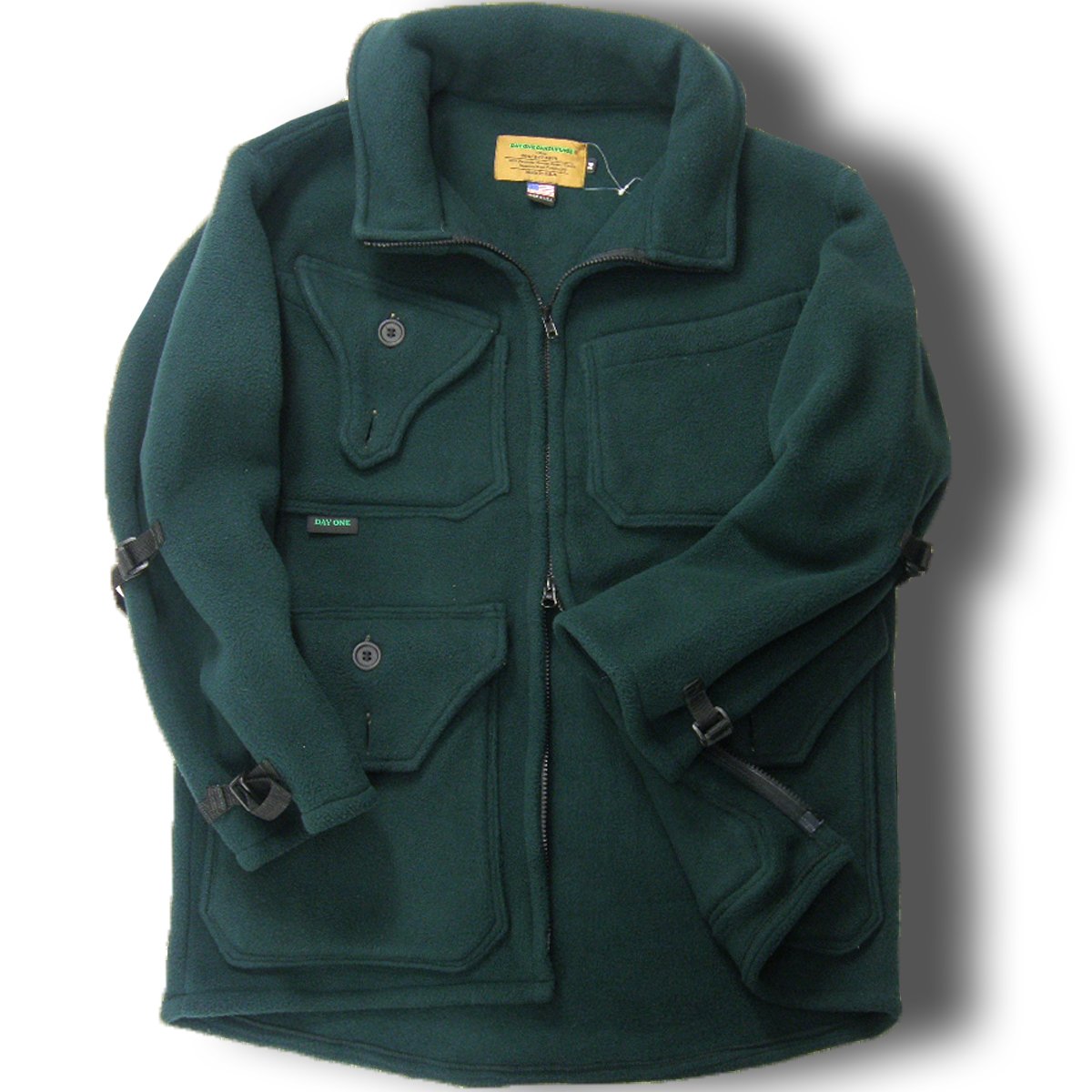 DAY ONE CAMOUFLAGE フリースハンティングジャケット L DAY ONE CAMOUFLAGE ／ デイワンカモフラージュ 軽量 厚手 フリース