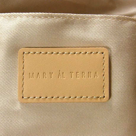 MARY AL TERNA ／ メアリオルターナ　WRING 巾着 トートバッグ 日本製 ナイロン ベージュ ｜ オールシーズン　（No.370914）