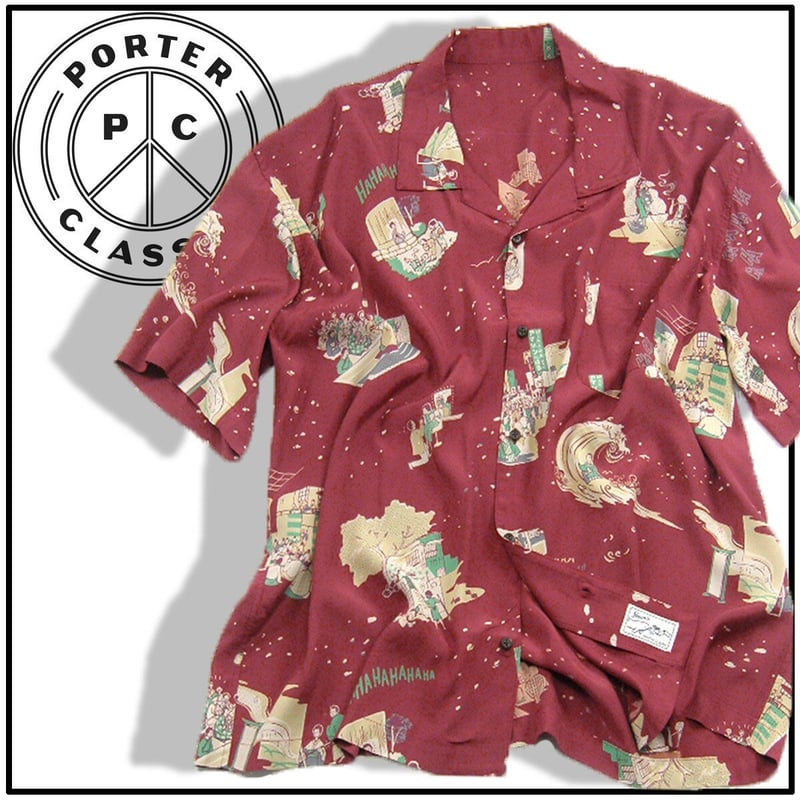 Porter Classic アロハシャツ Lサイズ落語プリント imgrc0109135182.jpg