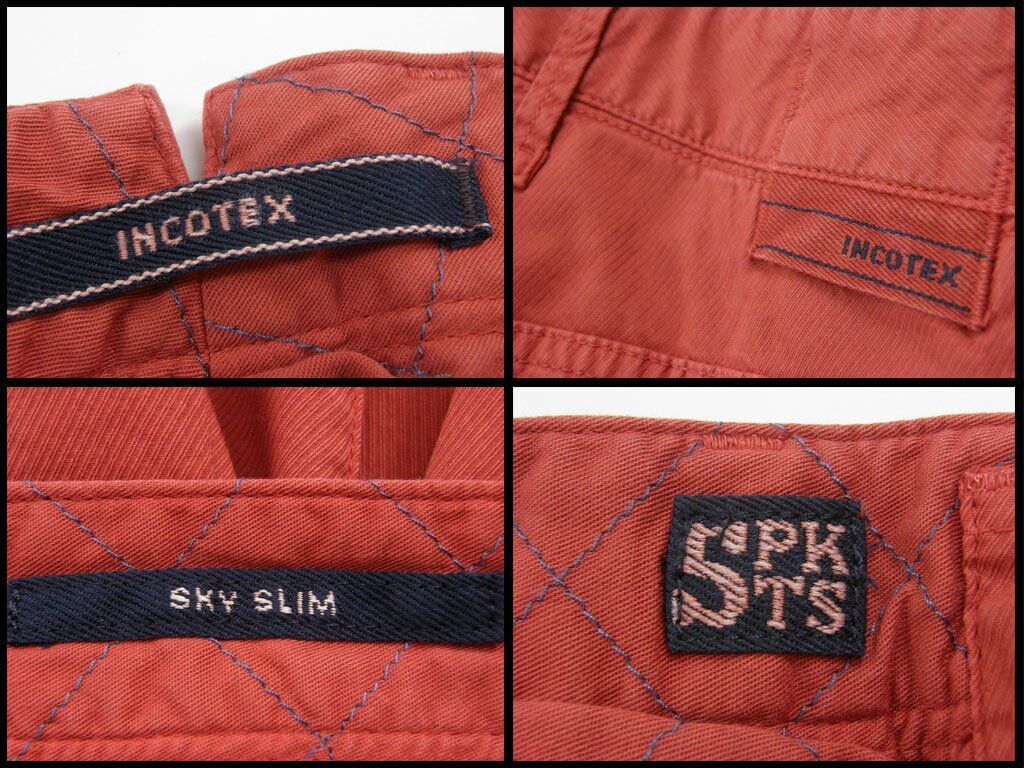 美品 INCOTEX パンツ アイスコットン SLIM FIT ルーマニア 52 INCOTEX（インコテックス）SLIM FIT SUPER100'sウールシャーク