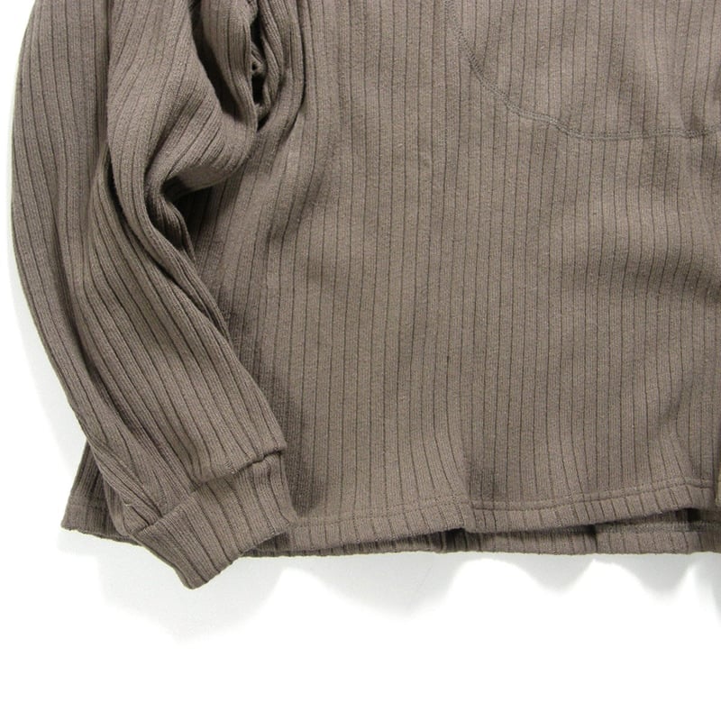 refomed ／ リフォメッド コットン リブ ニット ロンT 日本製 サーマル