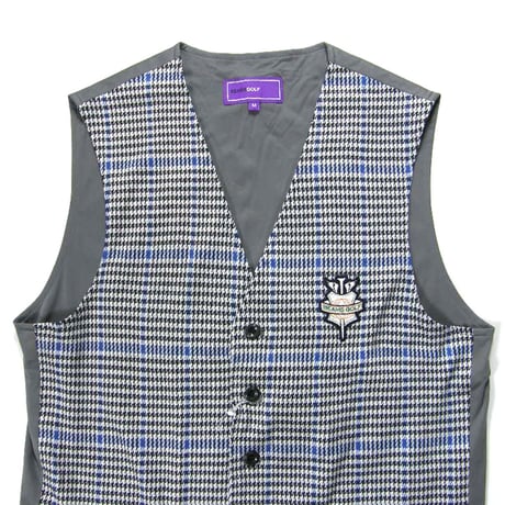 BEAMS GOLF PURPLE LABEL × Airshut ／ ビームスゴルフ パープルレーベル × エアシャット　防風 撥水 ストレッチ ベスト ブルー ｜ 春 秋冬　（No.330387）