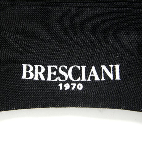 BRESCIANI ／ ブレッシアーニ　シルク ソックス イタリア製 絹 靴下 ブラック ｜ オールシーズン　（No.370831）