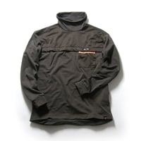 New Balance Golf ／ ニューバランスゴルフ　オフタートル プルオーバー グリッドフリース タートルネック フリース こげ茶 ブラウン ミドルレイヤー 中間着 ブラウン ｜ 春 秋冬