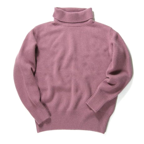 Rencontrant × SHIPS ／ レンコントラント × シップス　カシミヤ タートルネックニット 日本製 ピンク ｜ 秋冬　（No.370716）