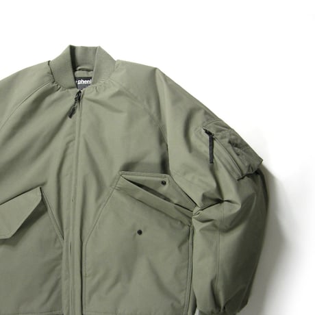 +phenix × WINDSTOPPER プロダクト by GORE‑TEX LABS ／ プラスフェニックス × ウィンドストッパー ゴアテックス　MA-1 ダウンジャケット ｜ 秋冬