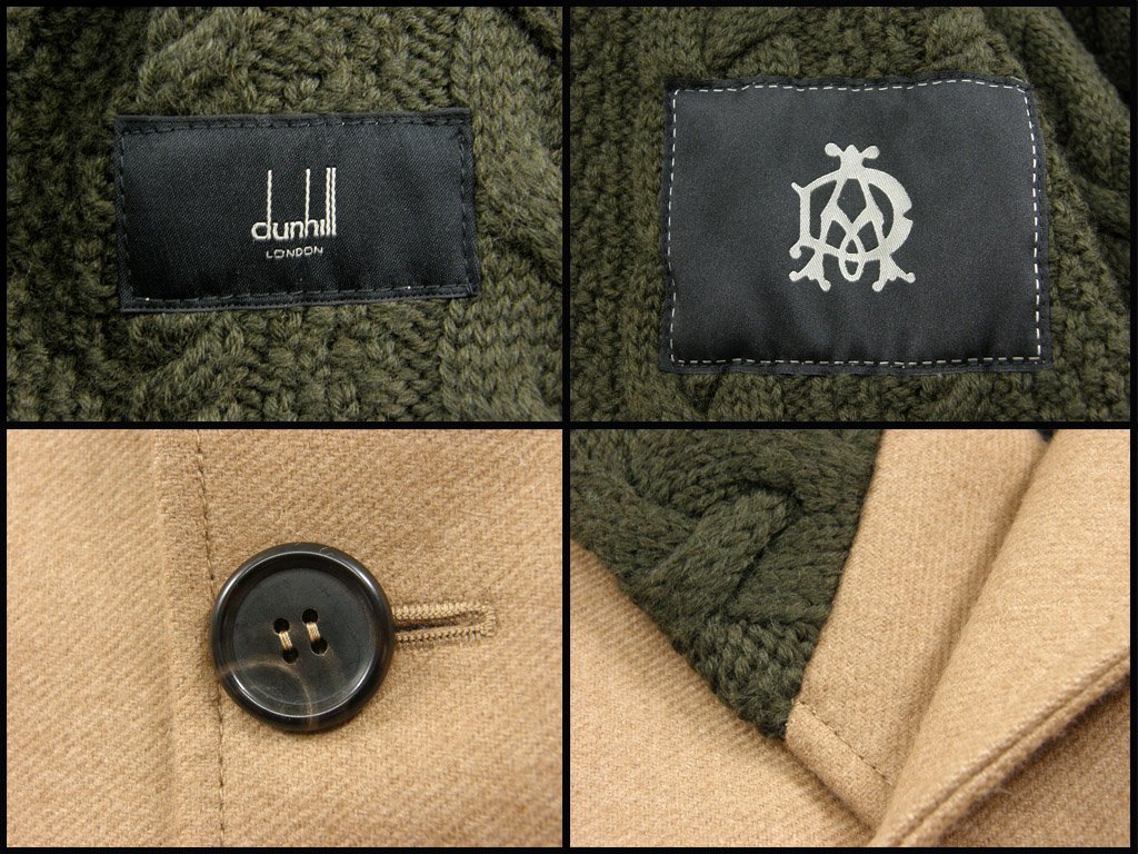 dunhill ダンヒル チェスターコート キャメル チェンジポケット dunhill ダンヒル チェスターコート キャメル チェンジポケット