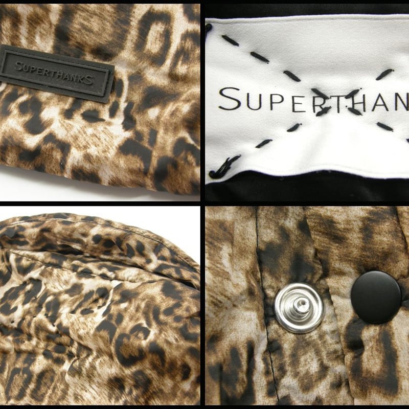 ジャケット・アウター SUPERTHANKS LEOPARD JACKET SUPERTHANKS / スーパーサンクス 中わた入り シャツジャケット