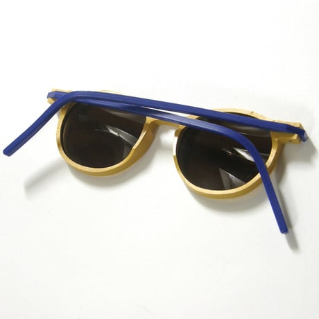 PLASTICDELUX × CARL ZEISS VISION CR39 ／ プラスティックデラックス × カールツァイス　紫外線99.9％以上カット サングラス イエロー ブルー