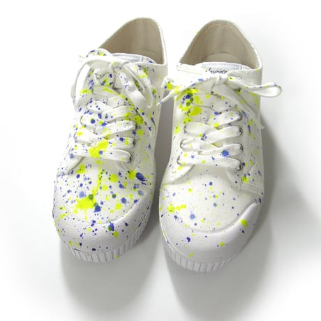 Spring Court × BEAMS LIGHTS ／ スプリングコート × ビームスライツ　G2 CANVAS スプラッシュペイント スニーカー スペイン製 41 ｜ オールシーズン