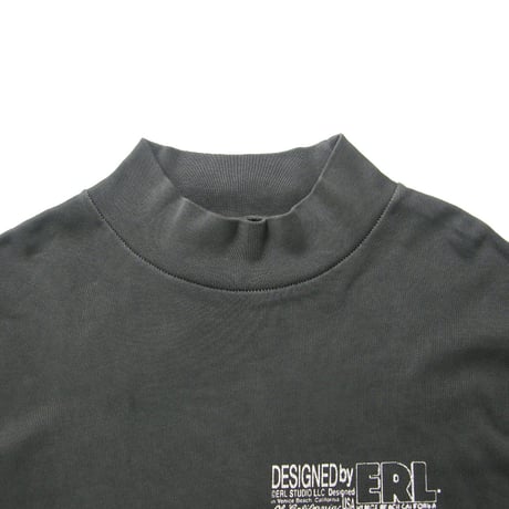 ERL ／ イーアールエル　モックネックカットソー UNISEX MAKE BELIEVE ERL LONGSLEEVE ロンT ｜ 春 秋冬　（No.370767）