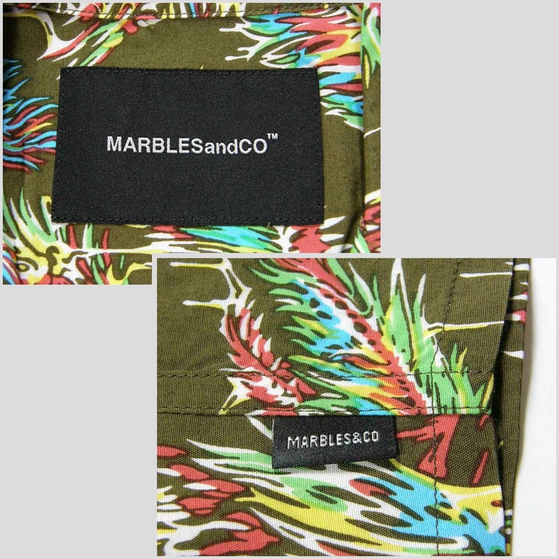 Marbles × YOJI SHIBAI ／ マーブルズ 食虫植物 長袖シャツ 日本製 アロ