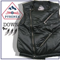 PYRENEX ／ ピレネックス　ELDEVEN 軽量 ライダース ダウンベスト フランス製 エルデヴェン ダブルライダース ｜ 秋冬　（No.250840）